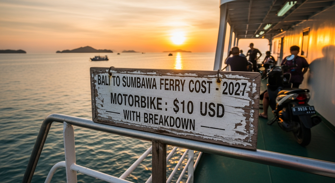 How Much Does the Bali-to-Sumbawa Ferry Cost in 2027? $10 USD with Motorbike Breakdown